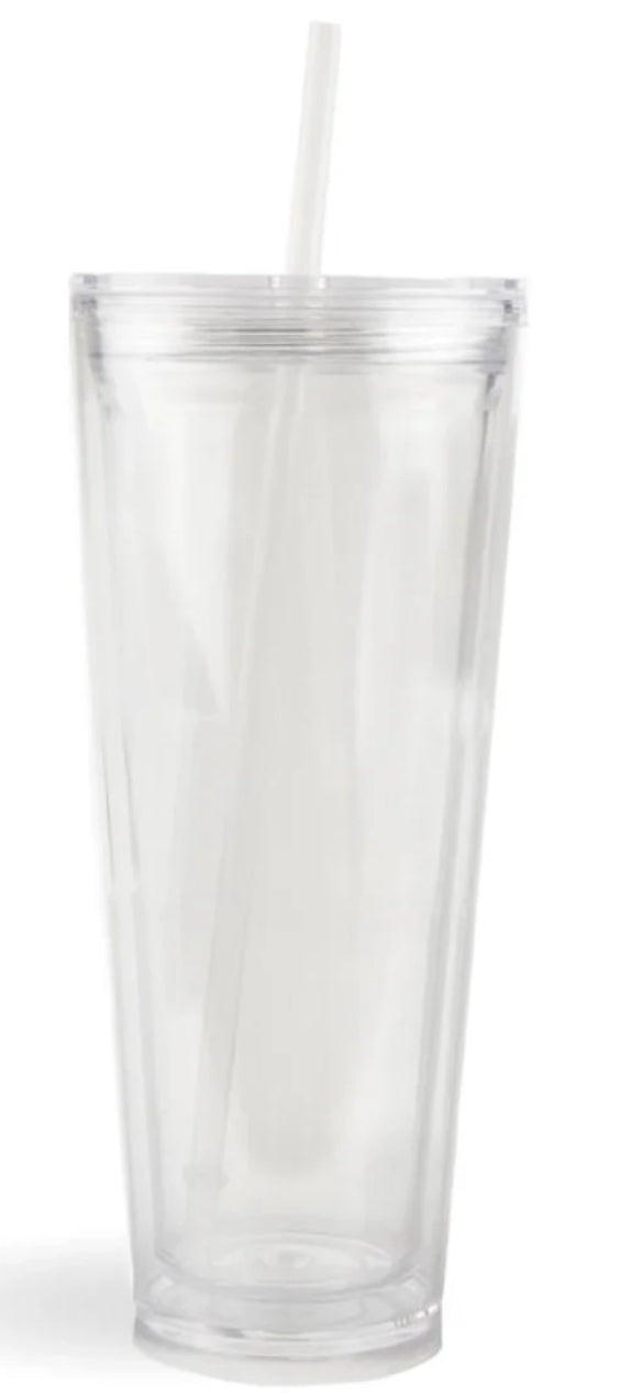 24oz acrylic snow globe
