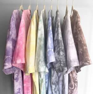 Tie dye crew necks