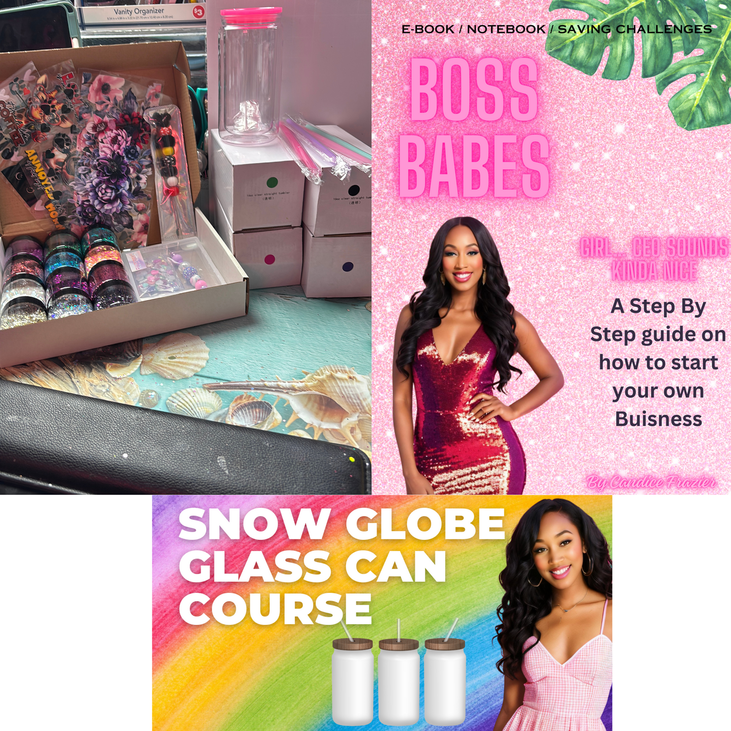 Boss, babes, snow globe starter kit