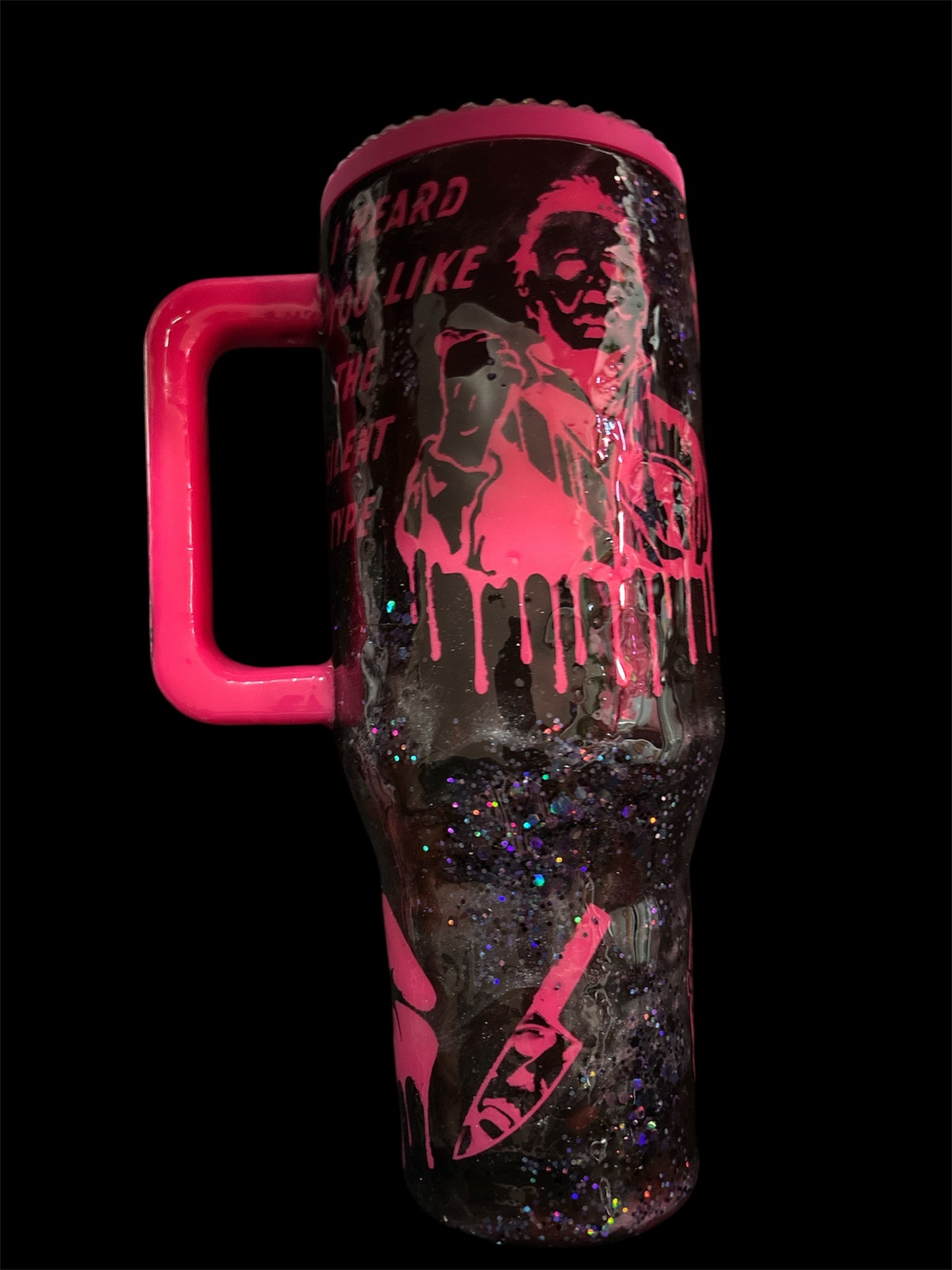 Custom 40 oz resin tumblers spill proof