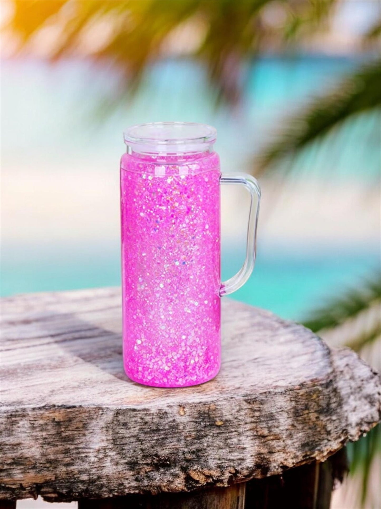 20oz acrylic snow globe tumbler