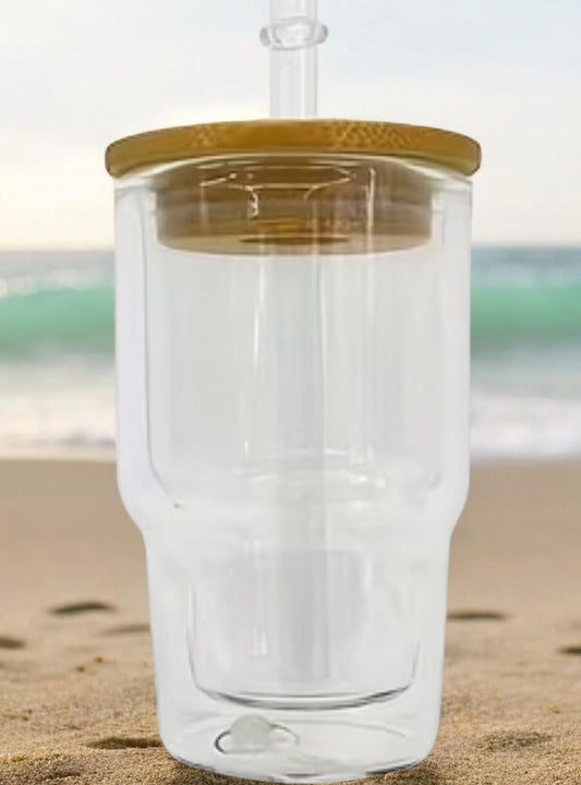 Mini shot glass snowglobe