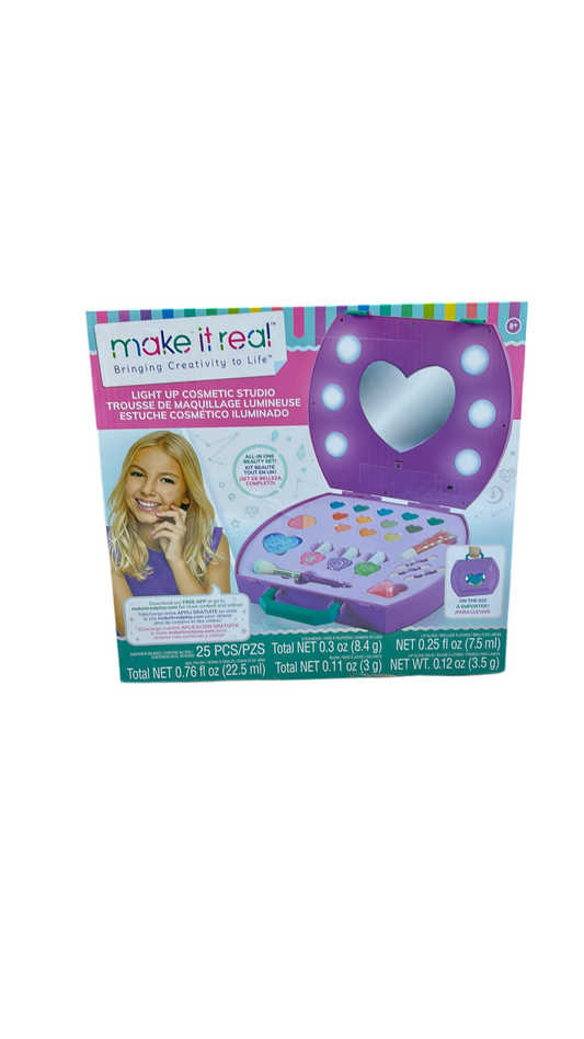 Make it real light up vanity make up set.