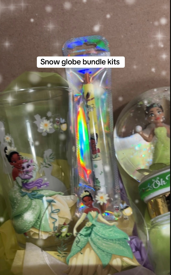 Princess Tianna snow globe bundle