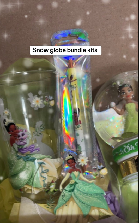 Princess Tianna snow globe bundle