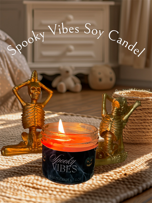 Spooky vibes 4oz Candel