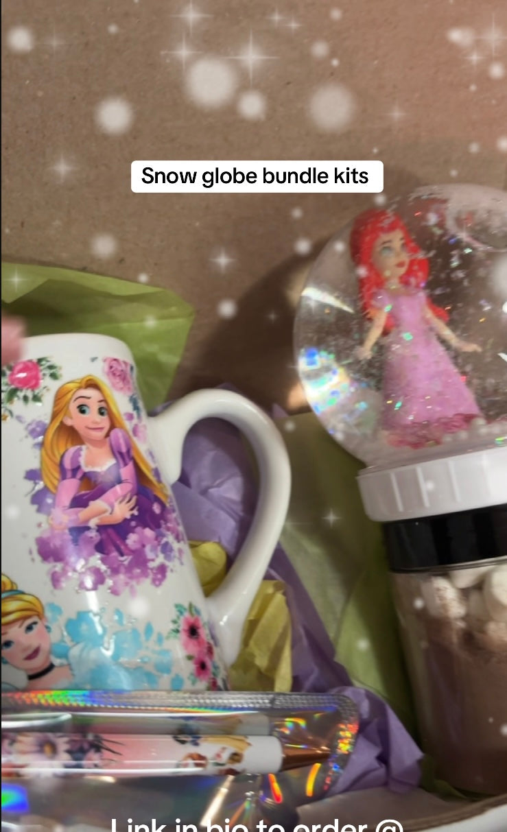 Princess snow globe bundle